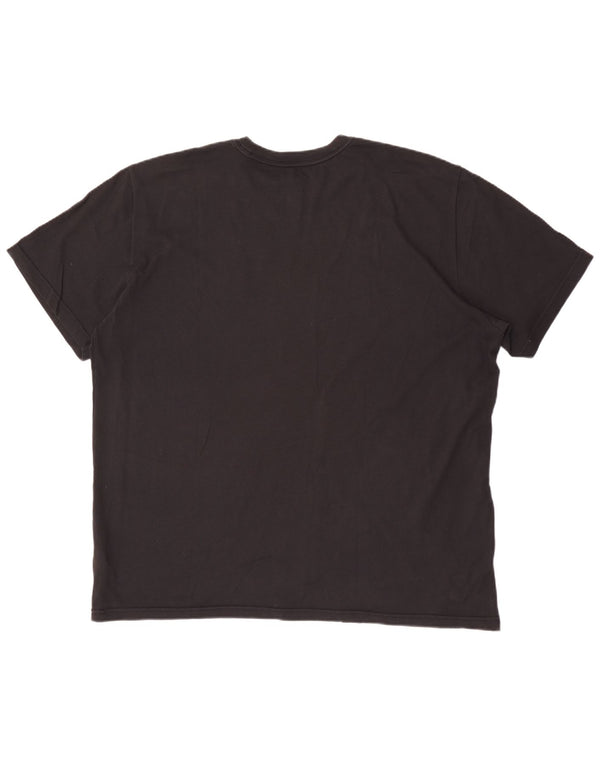 Nike Herre Dri Fit grafisk T-shirt top 2XL sort bomuld