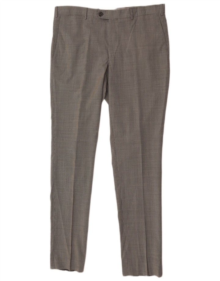 Massimo Dutti Herre Casual Bukser EU 44 Large W34 L33 Black Houndstooth