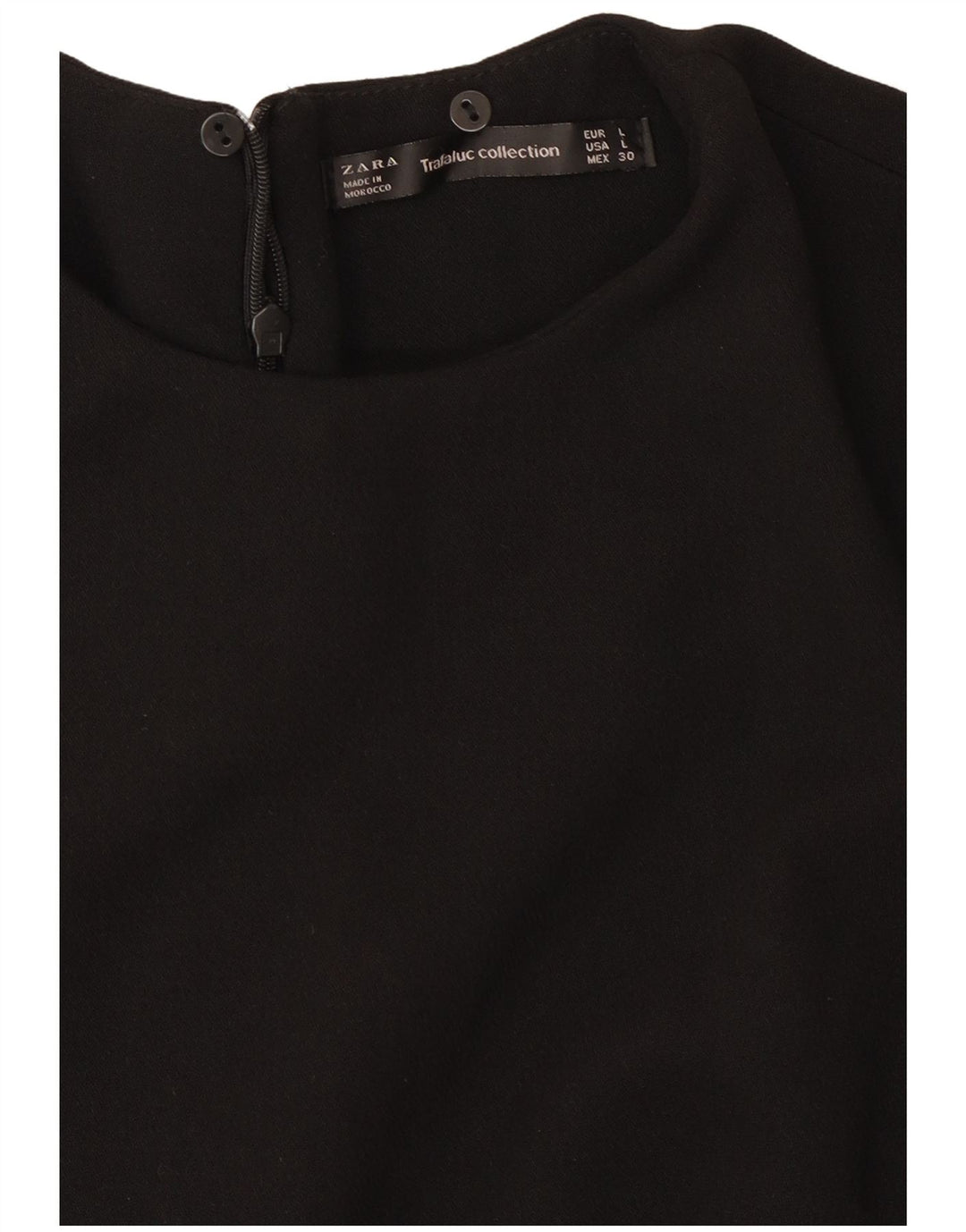 Zara Womens Sheath Dress UK 14 Large Black