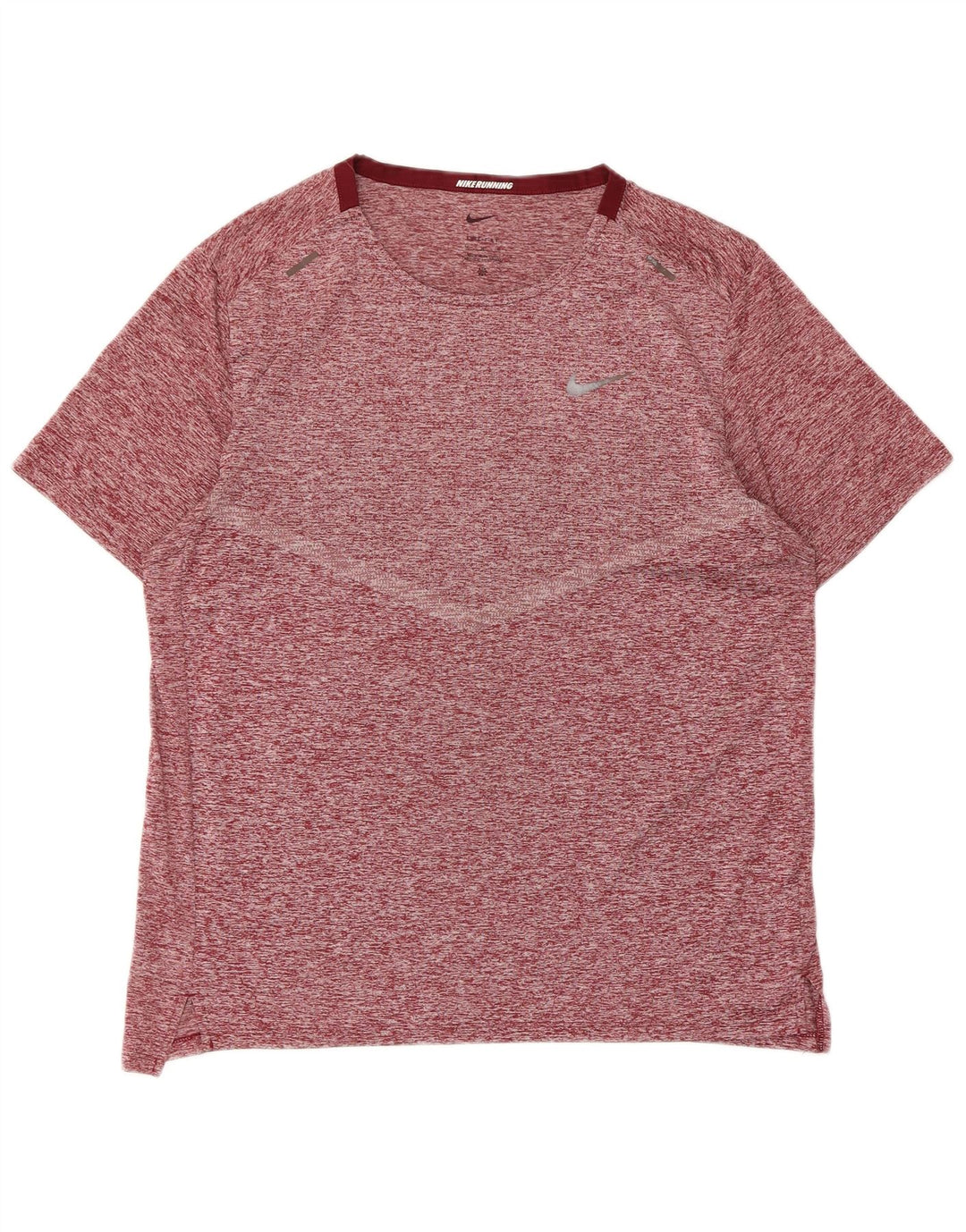 Nike T-shirt top til mænd Medium Burgundy Flecked