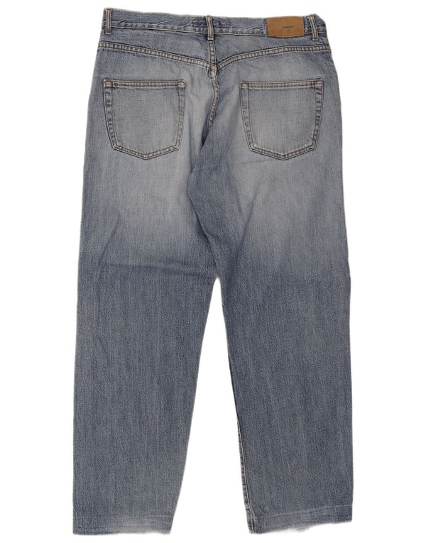 Zara Straight Jeans til mænd EU 46 XL W36 L29 Blå Bomuld