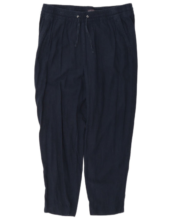 Marks & Spencer Dame Casual Bukser UK 16 Large W34 L26 Navy Blue