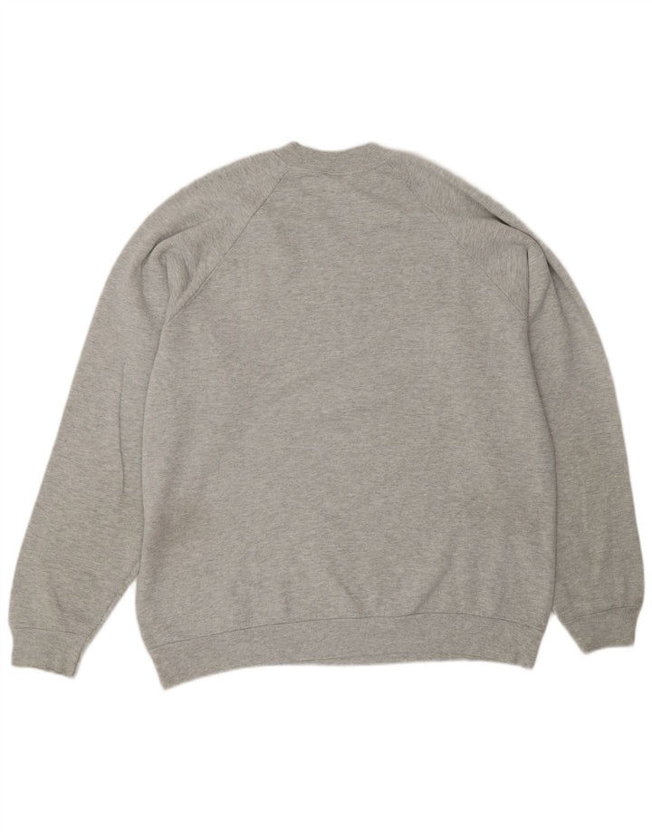 Vintage herre sweatshirt jumper XL grå bomuld