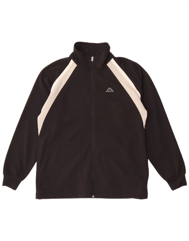 Kappa Træningsdragt til mænd Topjakke Stor sort Colourblock Polyester