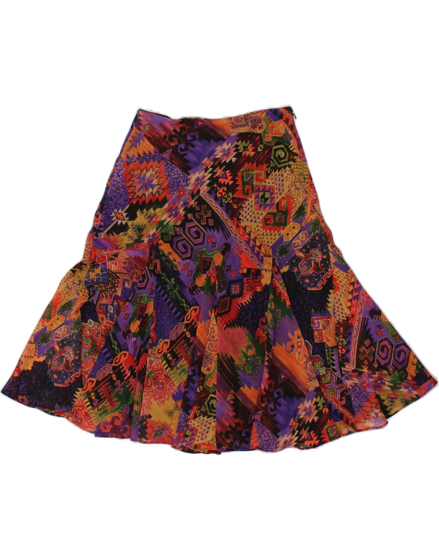 RALPH LAUREN Womens Trumpet Skirt US 6 Medium W28  Multicoloured Geometric Vintage Ralph Lauren and Second-Hand Ralph Lauren from Messina Hembry 
