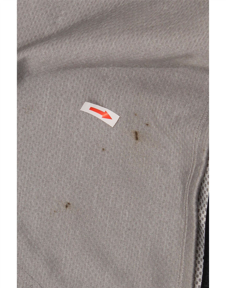 REEBOK Grafisk hættetrøje til mænd XL Grå polyester