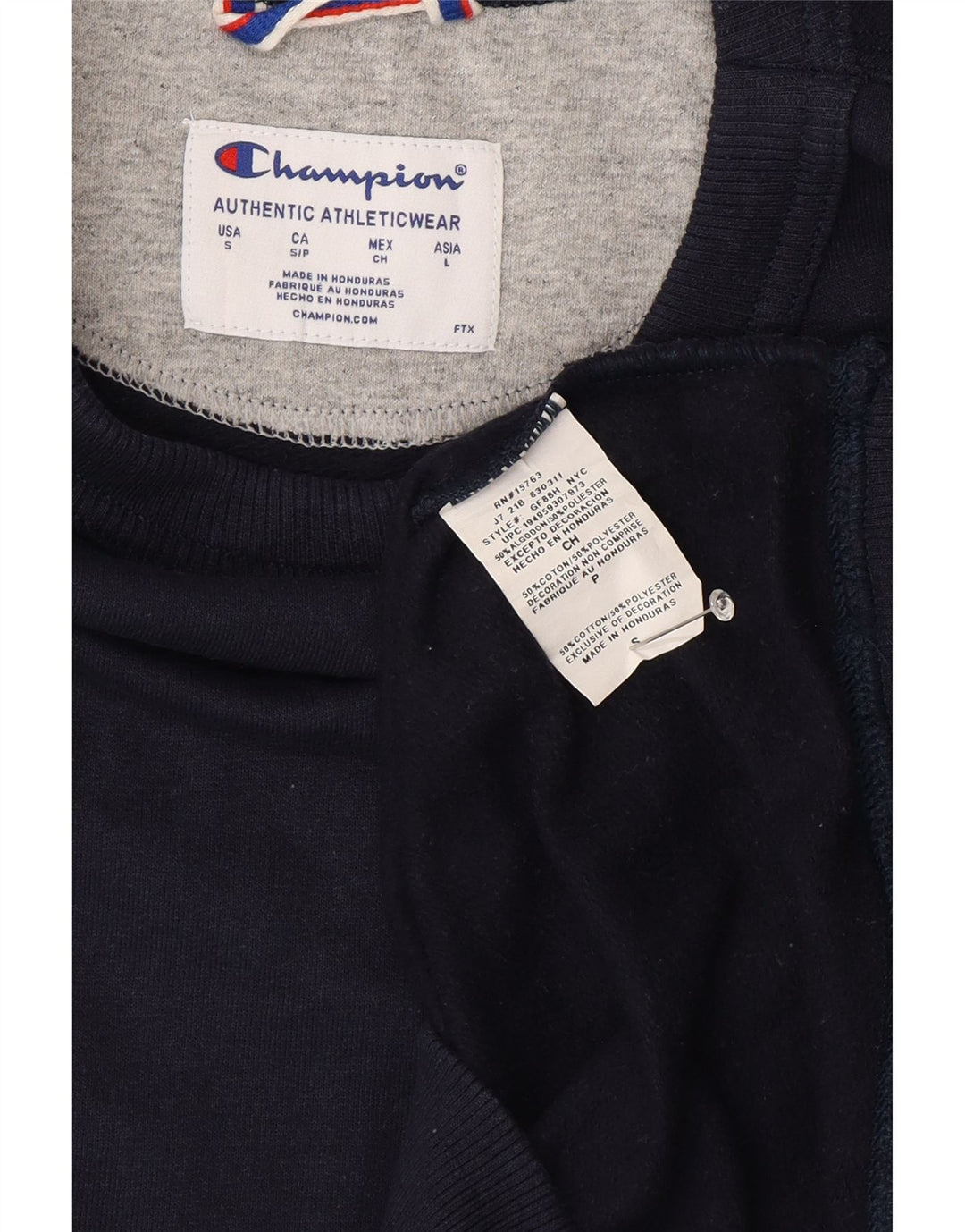 Champion Herre sweatshirt Jumper lille marineblå bomuld
