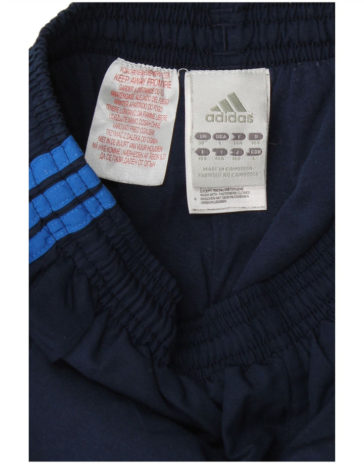 Adidas Træningsdragtsbukser til drenge 13-14 år Marineblå Colourblock Polyester