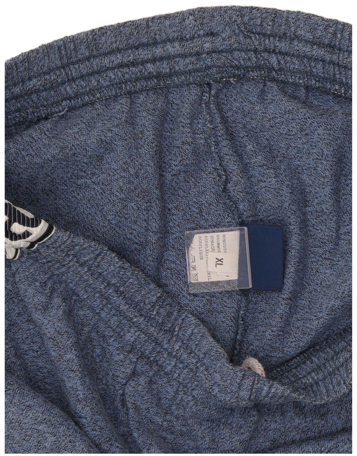 ASICS Grafiske sportsshorts til mænd XL Blå Flecked Bomuld