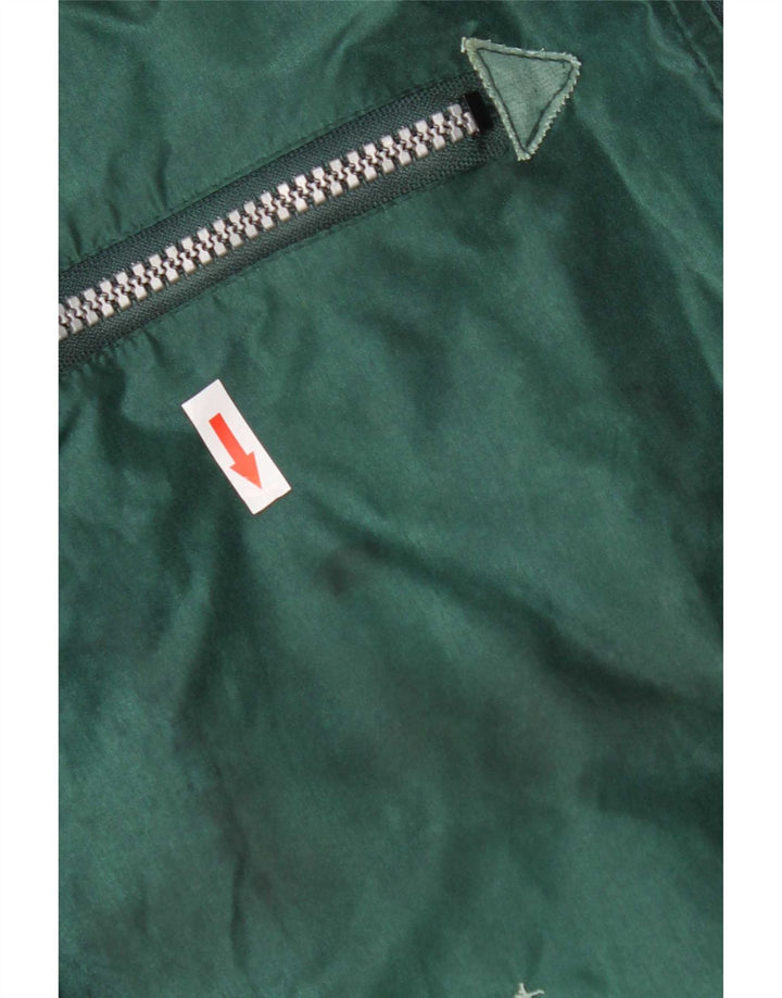 Vintage Bomber Jacket UK 40 Stor Grøn Nylon