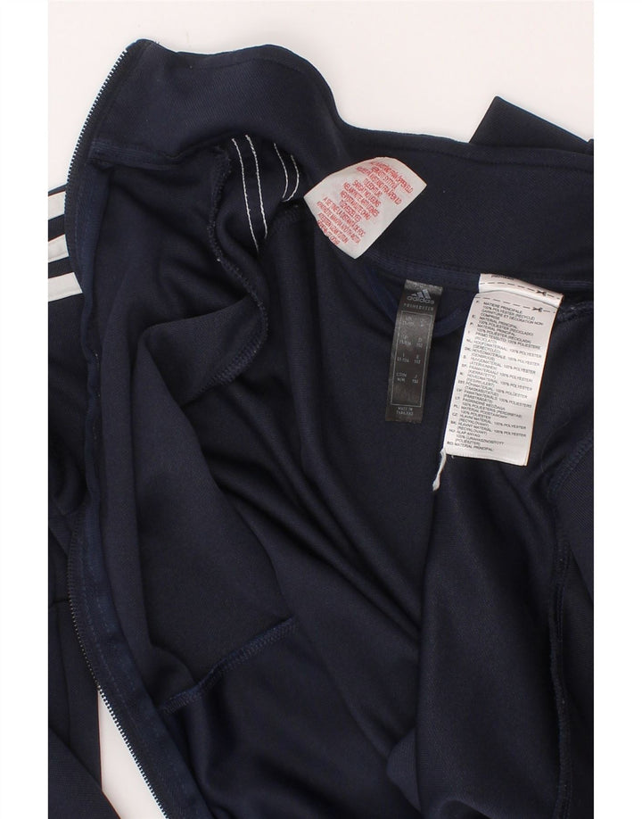 Adidas drenge Aeroready træningsdragt topjakke 11-12 år marineblå polyester