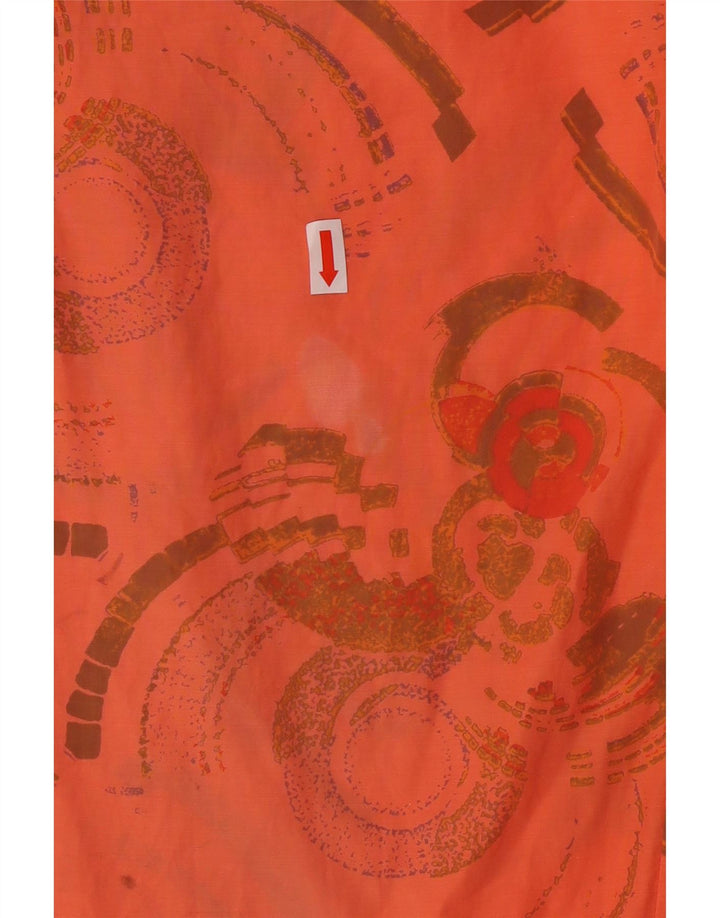 CHERVO Womens Abstract Pattern Tracksuit Trousers IT 46 Large  Orange