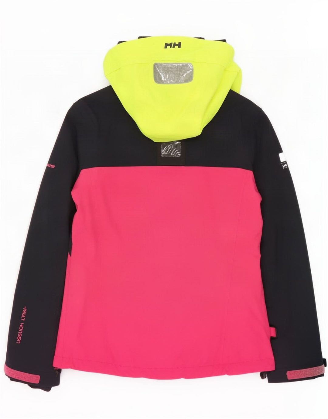 Helly Hansen Dame Hætte Skijakke UK 10 Small Navy Blue Colourblock