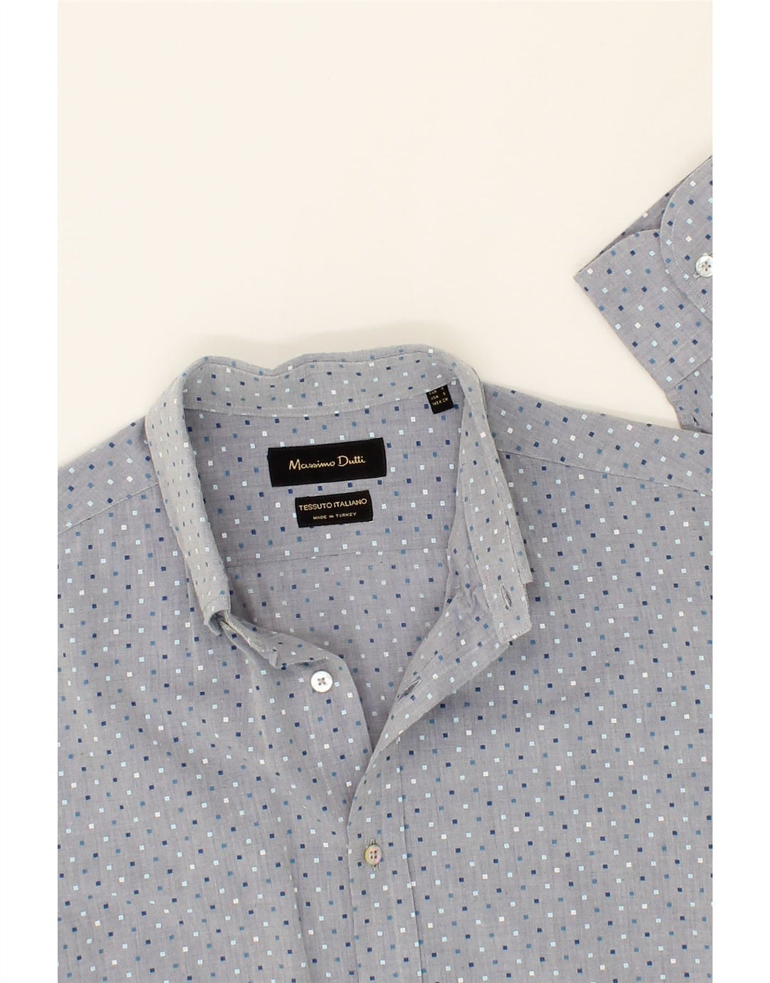 MASSIMO DUTTI Mens Shirt Small Green Flecked Vintage Massimo Dutti and Second-Hand Massimo Dutti from Messina Hembry 