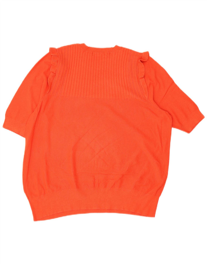 Marks & Spencer Damebluse Top UK 20 2XL Orange Viscose