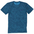 Nike Herre Dri Fit T-Shirt Top Lille Blå Camouflage Polyester
