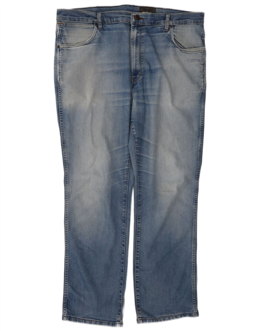Wrangler Herre Texas Stretch Straight Jeans W40 L30 Blå Bomuld