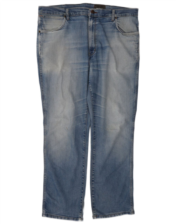 Wrangler Herre Texas Stretch Straight Jeans W40 L30 Blå Bomuld