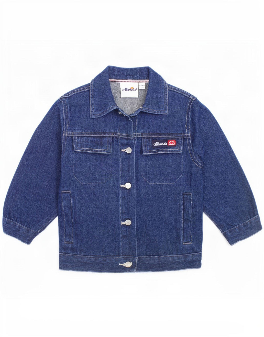 Ellesse piger grafisk denimjakke 2-3 år marineblå bomuld