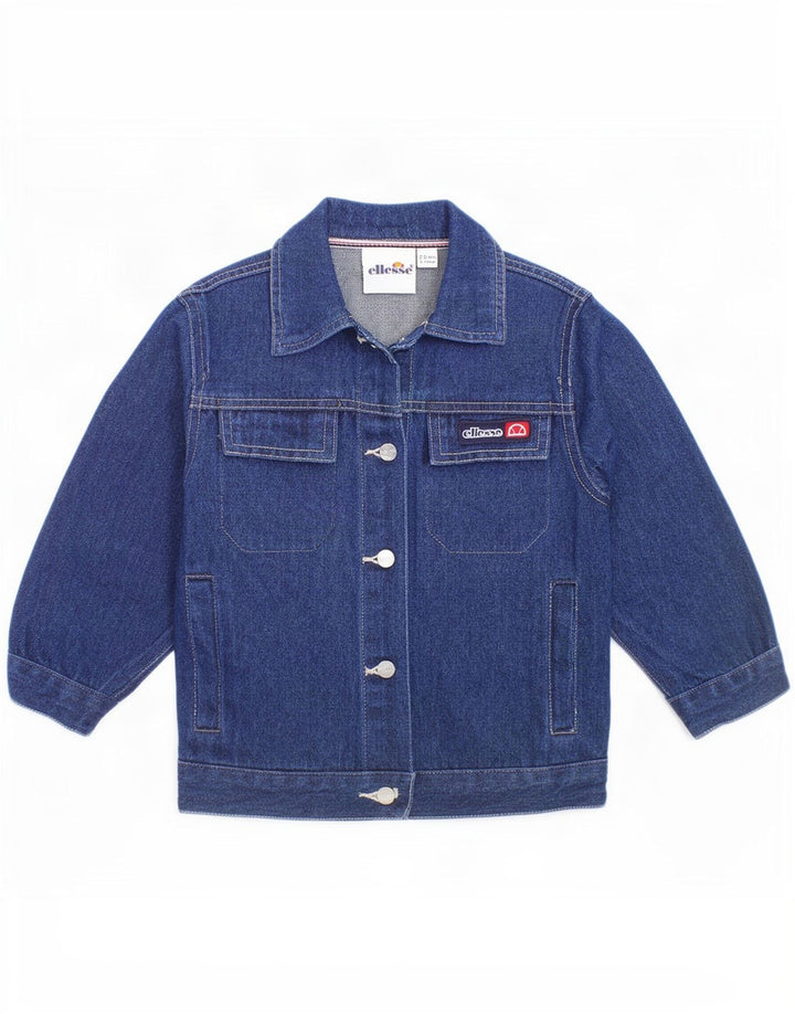 Ellesse piger grafisk denimjakke 2-3 år marineblå bomuld