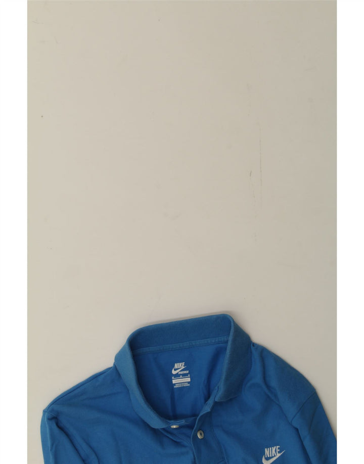 NIKE Mens Polo Shirt Medium Blue Cotton Vintage Nike and Second-Hand Nike from Messina Hembry 