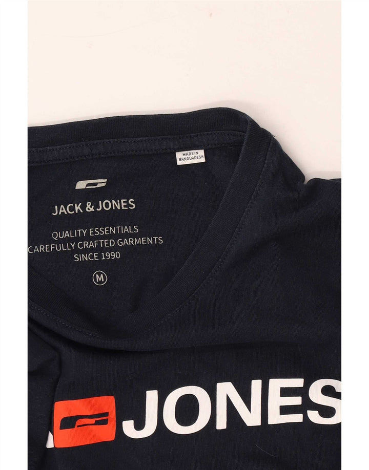 Jack & Jones Herre grafisk T-shirt Top Medium Navy Blue