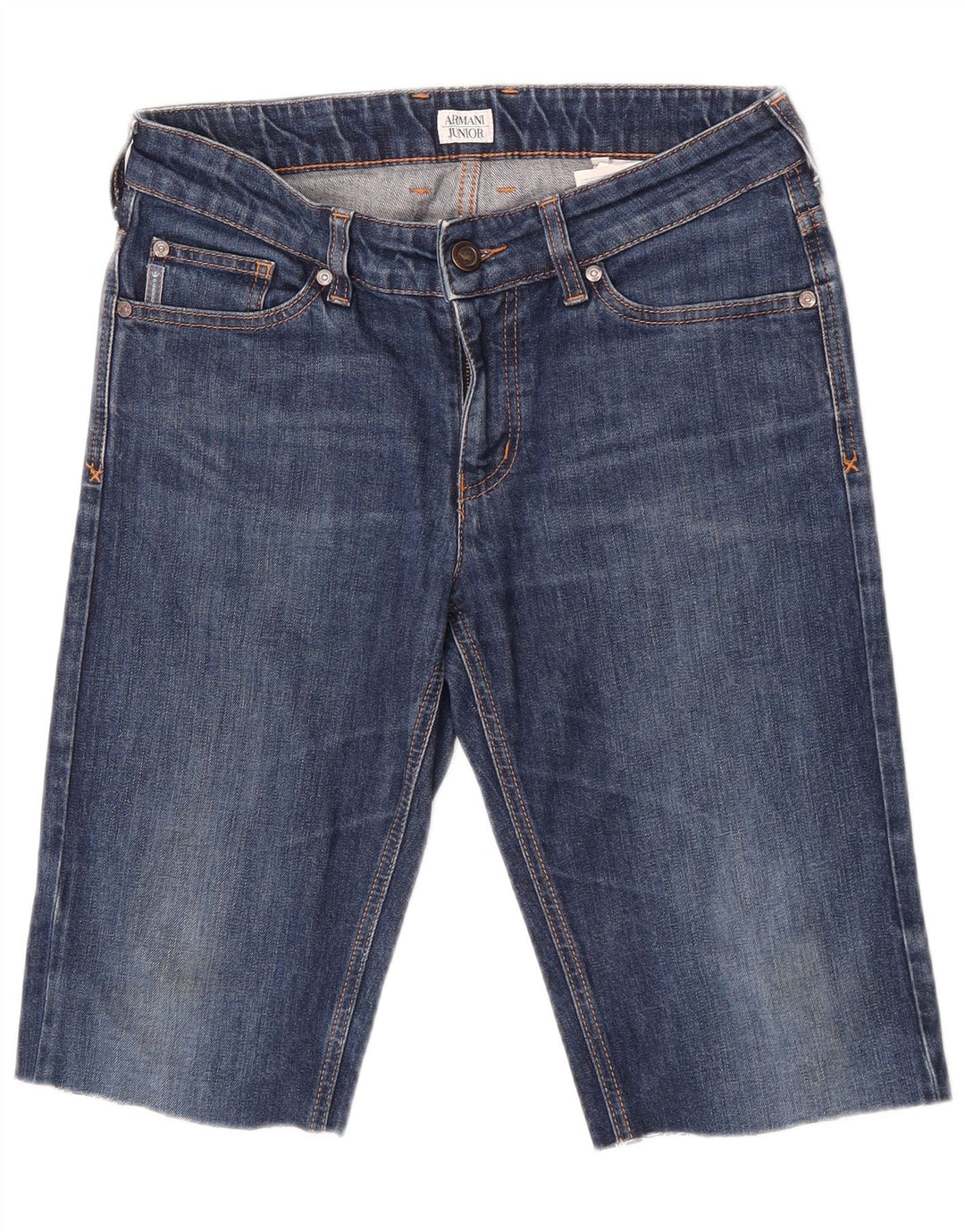 Armani Junior Drenge Denim Shorts 15-16 år W29 Blå Bomuld