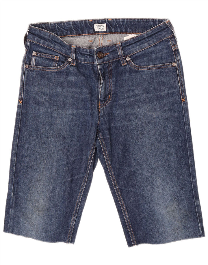 Armani Junior Drenge Denim Shorts 15-16 år W29 Blå Bomuld