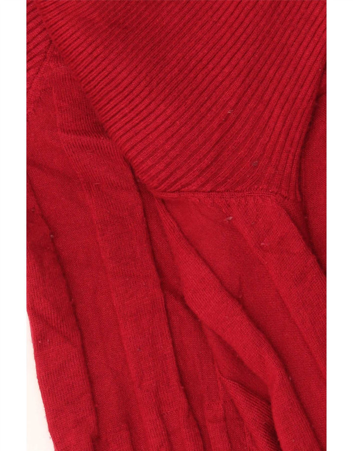 Marks & Spencer Womens Autograph Longline Cardigan Sweater UK 10 Small Red