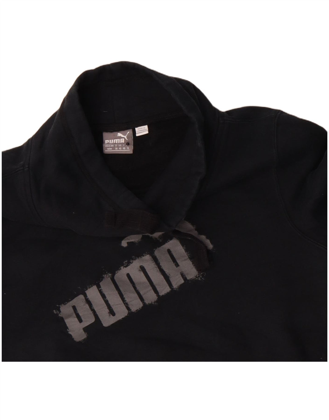 Puma Graphic Sweatshirt Jumper UK 12 Medium Sort