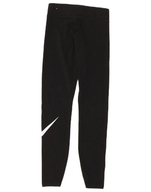 Nike grafiske leggings til kvinder UK 4 XS sort bomuld