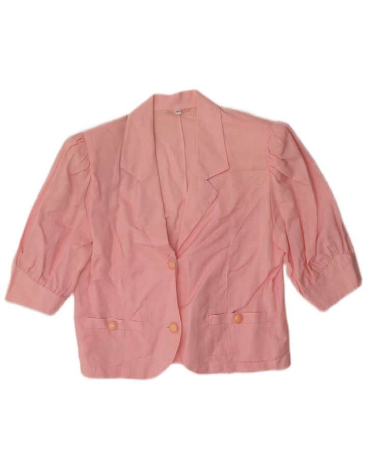 Incom Dame Kortærmet Blazer Jakke IT 44 Medium Pink