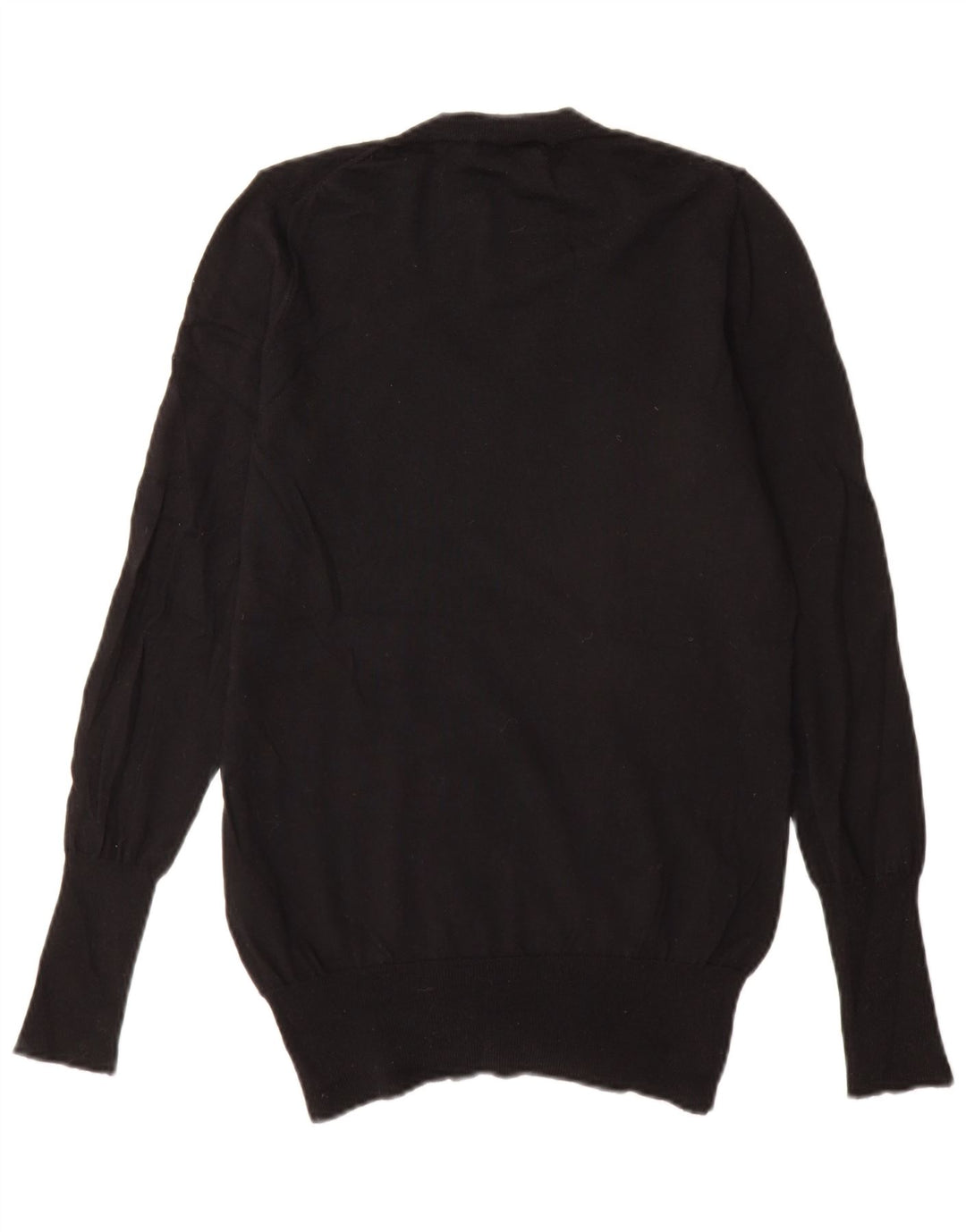 J. Crew Dame V-hals sweater UK 12 Medium Sort Merinould