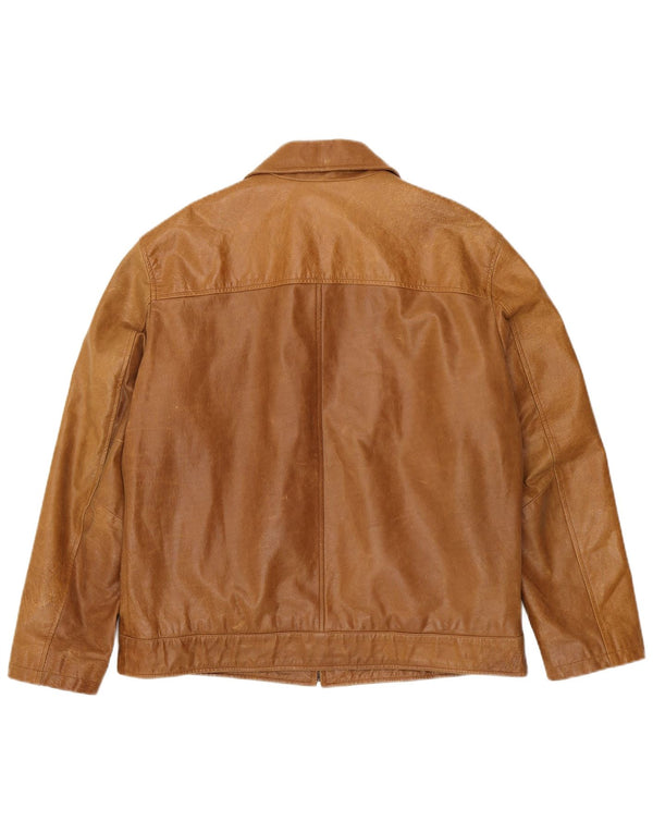 Mays & Rose Herre Læderjakke UK 42 XL Beige