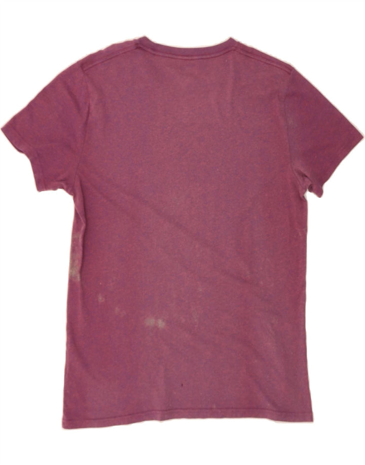HOLLISTER Mens Graphic T-Shirt Top Medium Purple Cotton Vintage Hollister and Second-Hand Hollister from Messina Hembry 