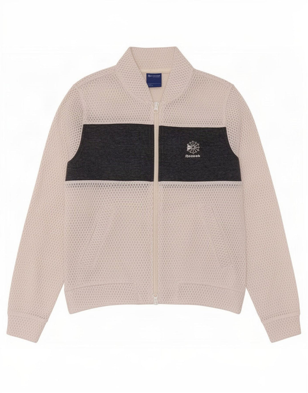 Reebok træningsdragt topjakke til kvinder UK 4/6 XS Hvid Colourblock Polyester