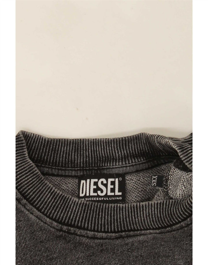 Diesel Herre Grafisk Sweatshirt Jumper 2XS Grå