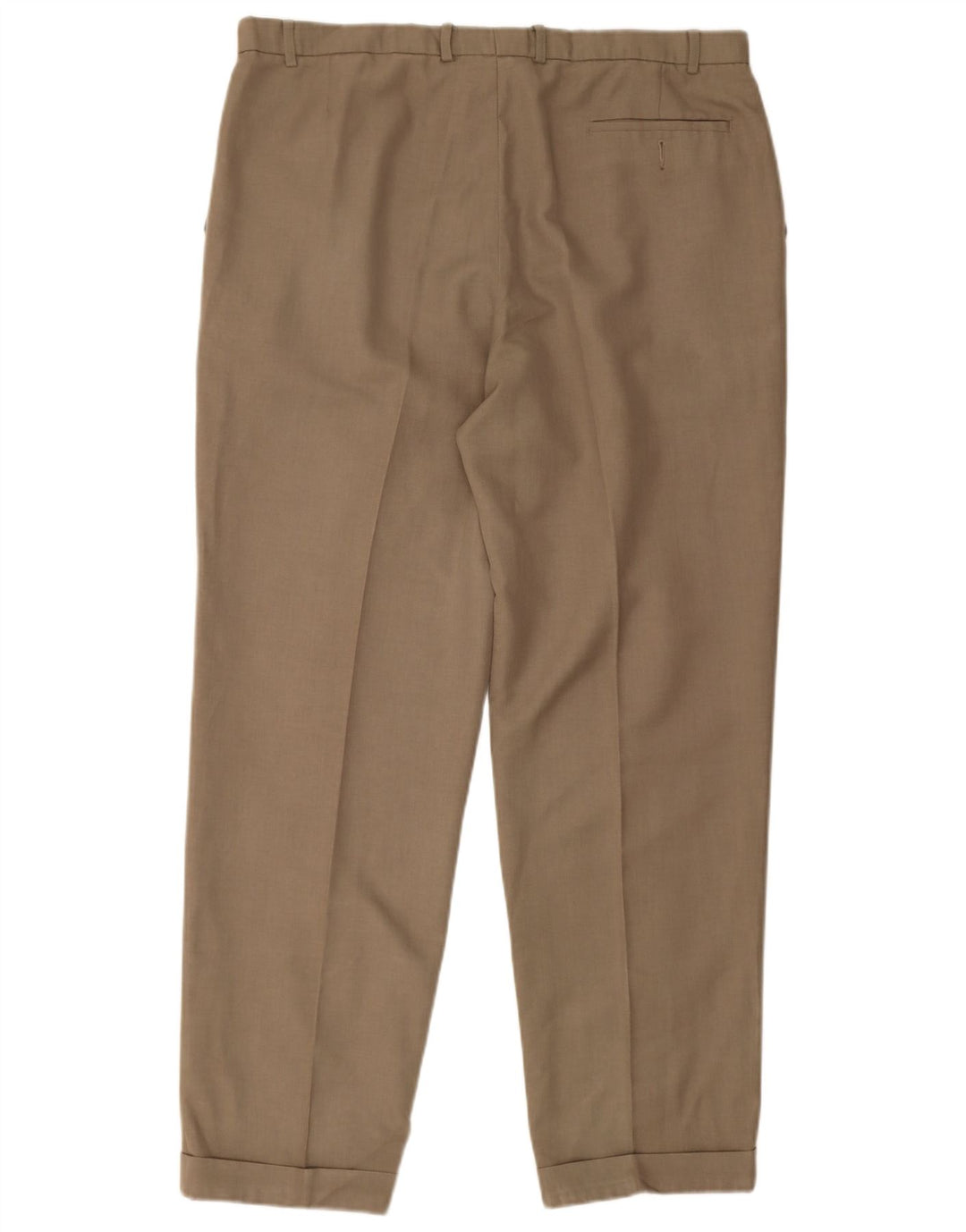 Marks & Spencer Herre Pegged Suit Bukser W40 L32 Khaki Polyester