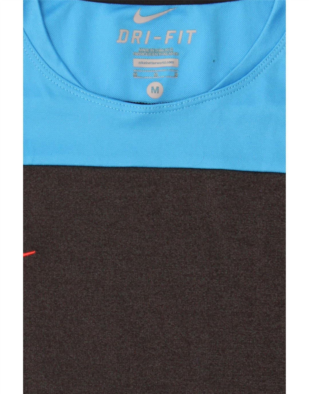 Nike Herre Dri Fit T-shirt Top Medium Grey Colourblock
