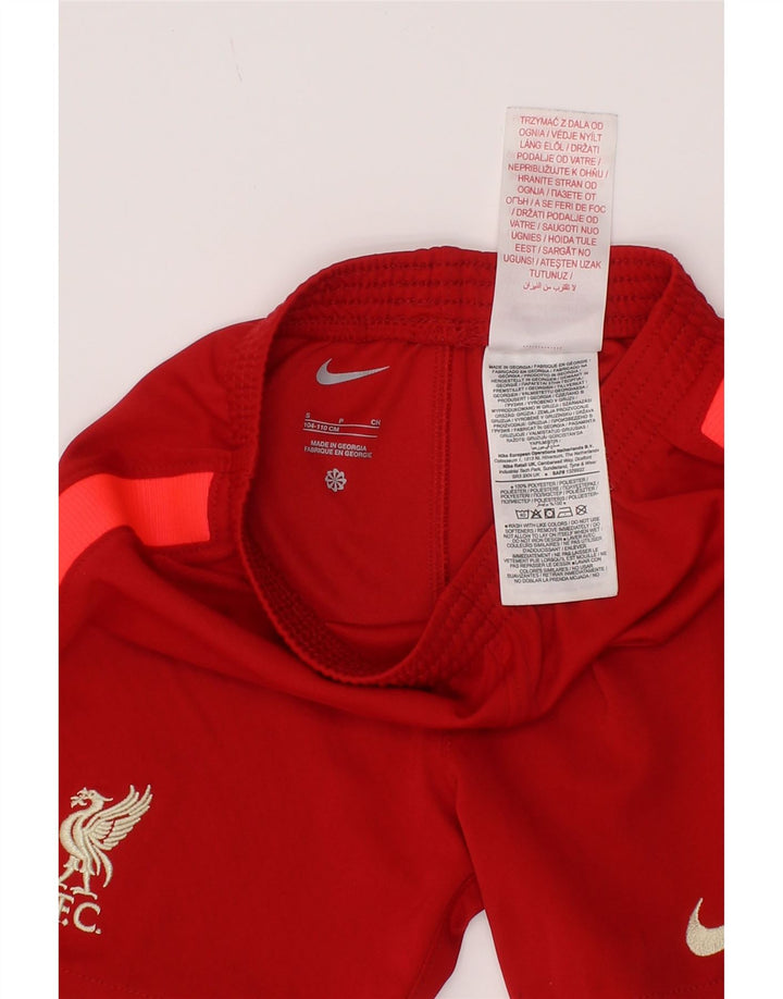 Nike Boys Liverpool Sports Shorts 4-5 år Small Red Colourblock Polyester