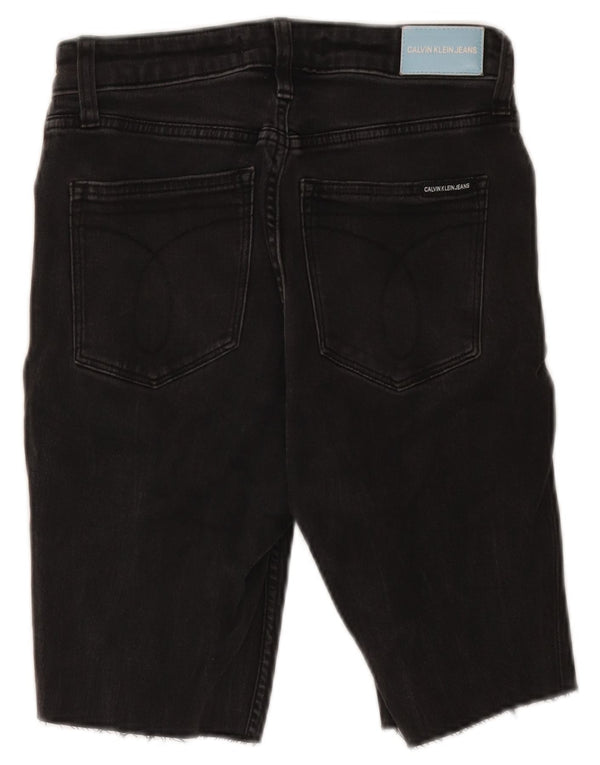Calvin Klein Herre Denim Shorts W27 XS Sort Bomuld