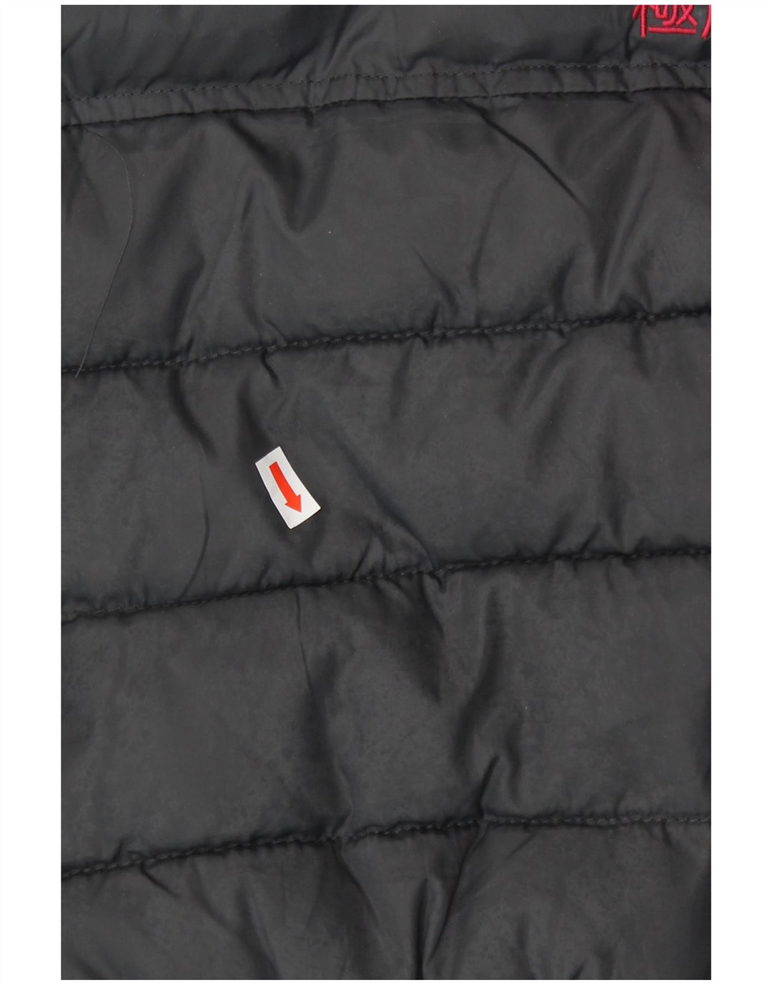 SUPERDRY Dame hætte polstret Gilet UK 14 mellemgrå polyester