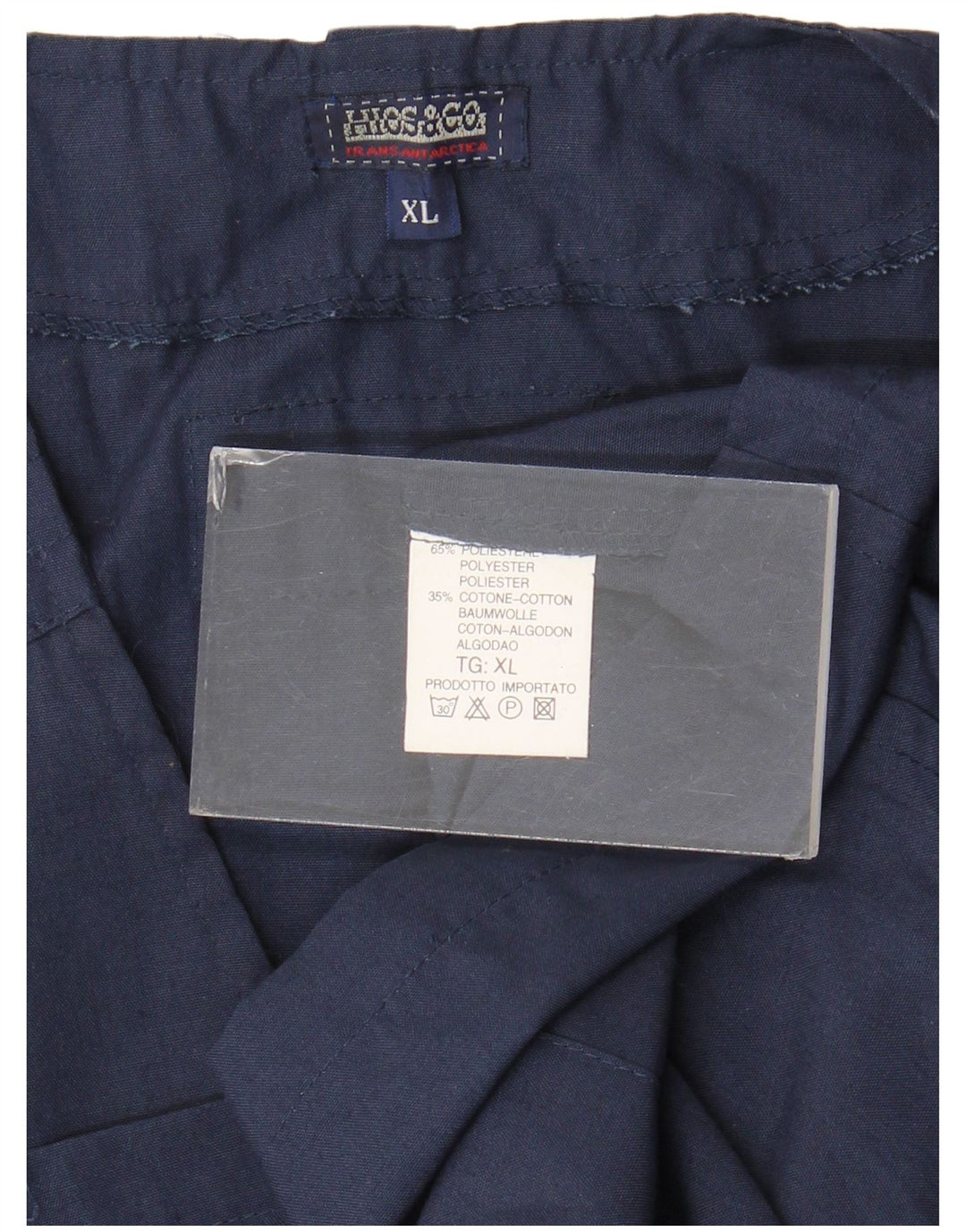 Vintage Herre Utility Gilet UK 42 XL Navy Blue Polyester