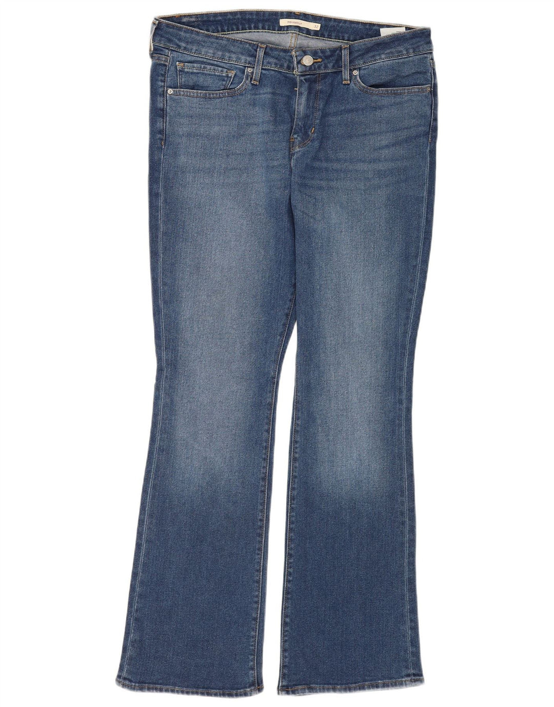 LEVI'S Dame 715 Bootcut Jeans W32 L32 Blå Bomuld