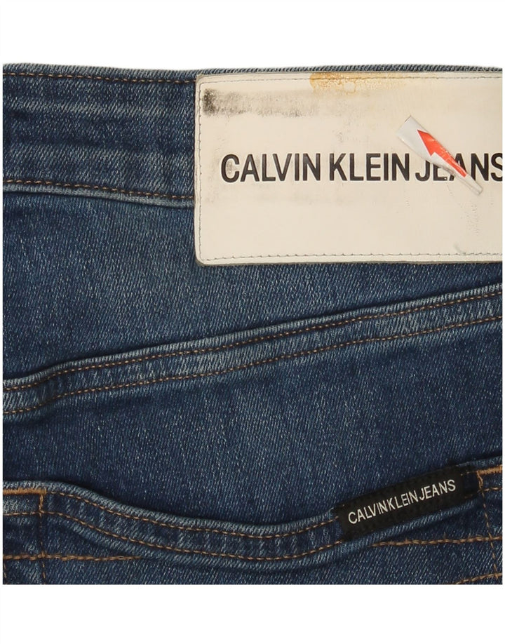 Calvin Klein Herre Denim Shorts W32 Medium Blue Bomuld