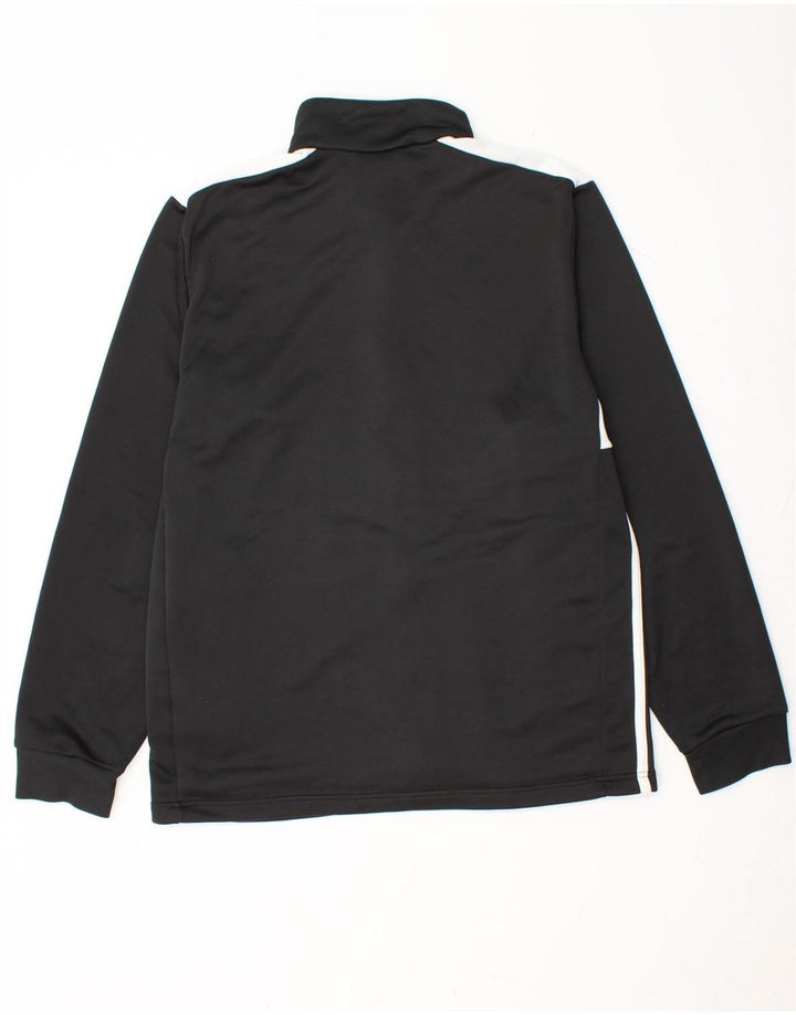ADIDAS Mens Tracksuit Top Jacket Large Black Colourblock Polyester
