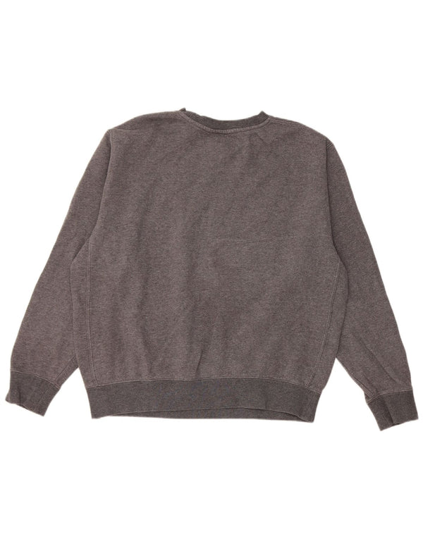 Nike Dame Oversized Sweatshirt Jumper UK 14 Medium Grey Bomuld