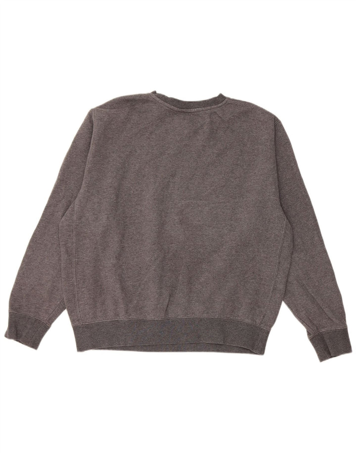 Nike Dame Oversized Sweatshirt Jumper UK 14 Medium Grey Bomuld