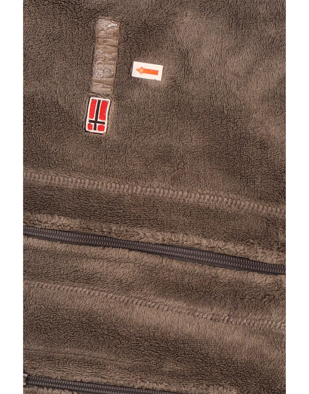 Norway Fleecejakke til mænd UK 38 Medium Grey Colourblock Polyester Sports
