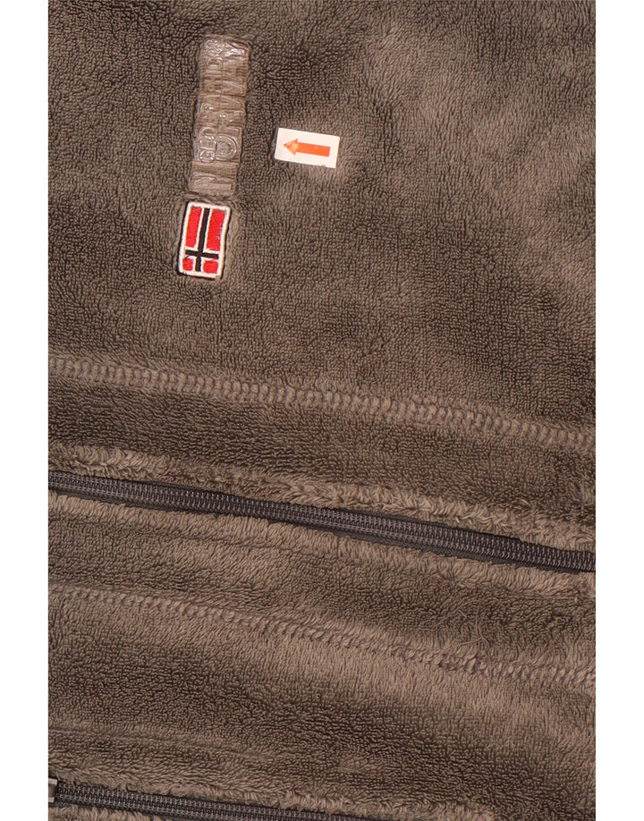 Norway Fleecejakke til mænd UK 38 Medium Grey Colourblock Polyester Sports